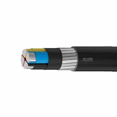 Polycab 25 Sqmm, 4 core A2Xfy Aluminium Xlpe Insulated Armoured Str Frls Cable 1.1 Kv (1 Meter)